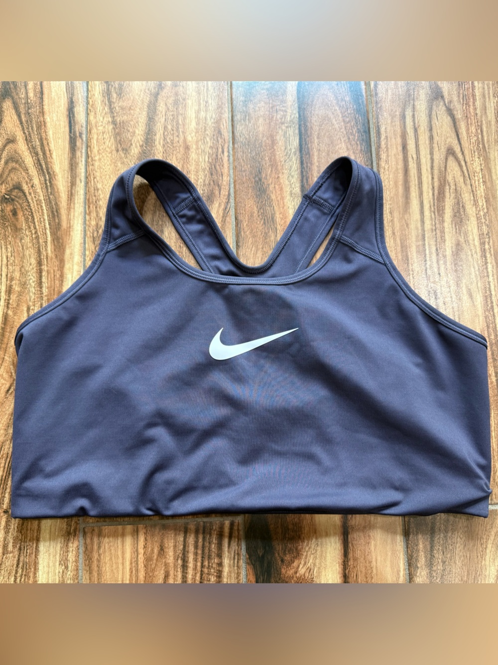Nike Women’s Deep Purple Sports Swim Top with White Swoosh Size2X